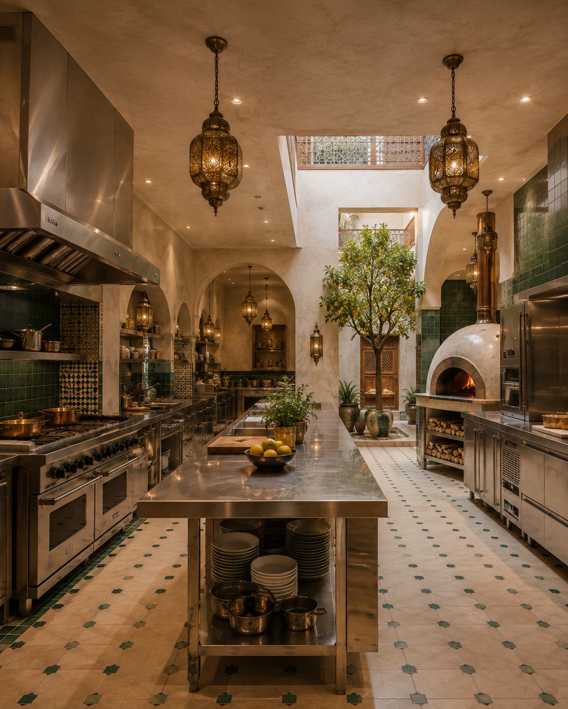 Cuisine hôtelière du Riyad Haryam RS, visualisation conceptuelle