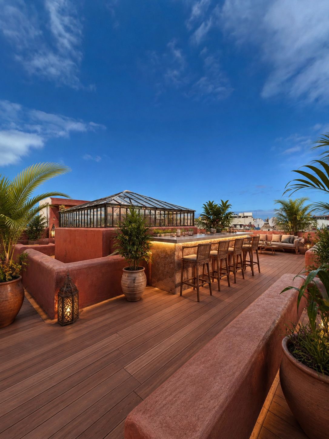 Rooftop du Riyad Haryam RS, visualisation conceptuelle
